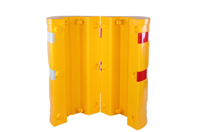 Protection poteau polyéthylène Easy fix  Ø 620 mm Modèle rond, âme 160 x 160 mm