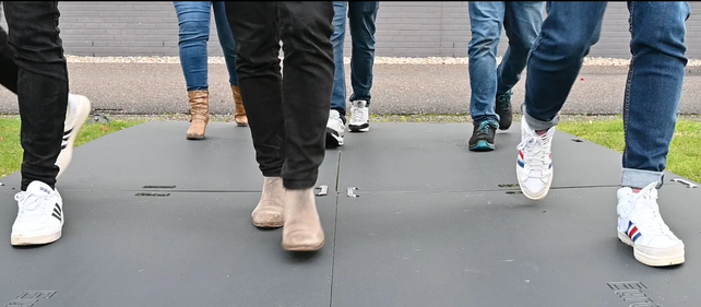 Tapis de protection au sol léger avec poignées 1200 x 2400 x 11.5 mm Noir Euromat