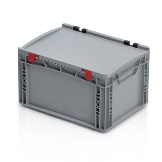 Eurokrat Universeel 40x30x23,5 cm met Deksel Eurobox Plastic Container Dicht Handvat