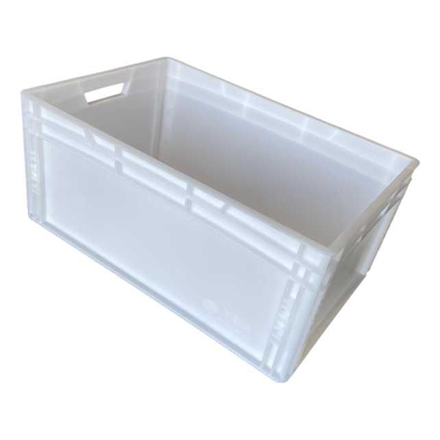 Eurobox Universal 60x40x27 cm white with handle Eurocontainer KLT box Eurobox Universal 60x40x27 cm white with handle Eurocontainer KLT box