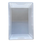 Bac de rangement  60x40x27 cm en plastique blanche