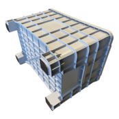 Bigbox 99 x 63.5 x 65 cm Full 4 Feet – 280 L – HDPE