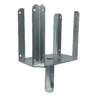 Head voor schroefstempel van staal   voor H20 drager