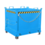 SalesBridges Chip Container 1500L with Lifting Eyes Hinged FB-model Bottom Tipper Container for Forklift and Crane