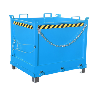 Onderlosser 750L met Hijsogen Bodemklep Container FB-model Voor Heftruck en Kraan