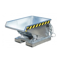 Chip Container Galvanized EXPM 150L Mini Tipper Container with Rollover System