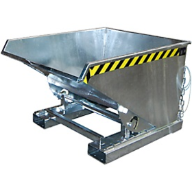 Spänebehälter verzinkt EXPO 2100L Kippbehälter mit Rollover-System