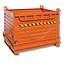 SalesBridges Chip Container 520L with Lifting Eyes Hinged SL-model Bottom Tipper Container for Forklift and Crane