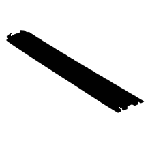 Cable Bridge with Cover  1 tunnel Ø 13 mm cable protection