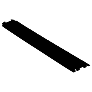 Kabelbrug 1 tunnel Ø 13 mm Kabel Bescherming  Zwart