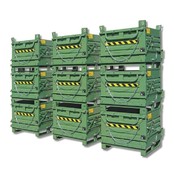 Onderlosser 520L met Hijsogen Bodemklep Container SL-model Voor Heftruck en Kraan