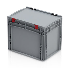 EURO crate 40x30x33,5 with lid closed handle