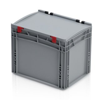EURO crate 40x30x33,5 with lid closed handle