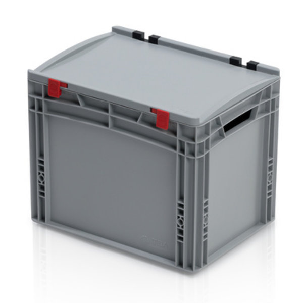 Eurobox Universal 40x30x33.5 cm with lid plastic Euro container open handles