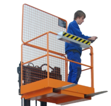 Access Safety Working Platform 1040x1200x1990mm for forklift 300B TÜV