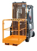 Plateforme de travail de sécurité 1295x810x1885mm pour chariot élévateur 300Kg TÜV Plateforme de travail de sécurité 1295x810x1885mm pour chariot élévateur 300Kg TÜV