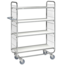 SalesBridges Order Picking Shelf Trolley Roll container 4 shelves zinced