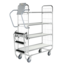 Kongamek Kommissionier-Etagenwagen XL 1790 × 650 × 1695 mm, 4 Regalböden, Tragkraft 300 kg