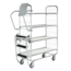 SalesBridges Order Picking Shelf Trolley Roll container 4 shelves zinced 1790 x 650 x 1695mm