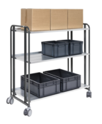 Kommissionier-Etagenwagen 1277 × 638 × 1300 mm, Tragkraft 250 kg