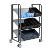 Kommissionier-Etagenwagen 877 × 638 × 1300 mm, Tragkraft 250 kg
