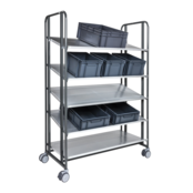 Chariot pour préparation de commandes pour magasin e-commerce étagères 1277 x 638 x 1850mm