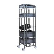 Chariot pour préparation de commandes pour magasin e-commerce étagères 477x638x1850mm