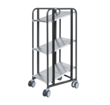 Kommissionierwagen mit Regalböden 477 × 638 × 1300 mm, Tragkraft 250 kg
