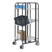 Kommissionierwagen mit Regalböden 477 × 638 × 1300 mm, Tragkraft 250 kg