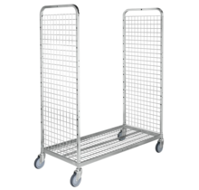 Chariot pour préparation de commandes pour magasin e-commerce 2 étagères zincé 1300x625x1710mm