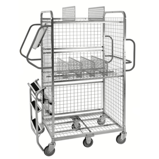 Order Picking Shelf Trolley Roll container e-commerce 130x62x171cm
