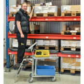 Shopping cart Warehouse trolley 86x53x101cm Trolley with shelf