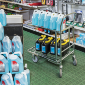 Shopping cart Warehouse trolley 86x53x101cm Trolley with shelf