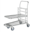 SalesBridges Shopping cart Warehouse trolley 89x52x100cm Trolley with adjustable shelf