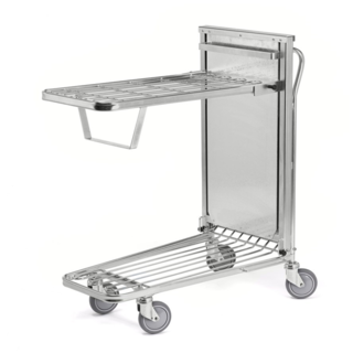 Shopping cart Warehouse Trolley 96x52x103cm with Automatic adjustable shelf