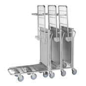 Chariot d'entrepôt 96x52x103cm avec étagère ajustable Automatique Chariot d'entrepôt 96x52x103cm avec étagère ajustable Automatique