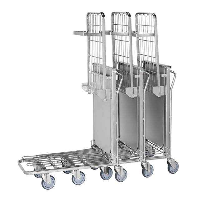 Chariot d'entrepôt 96x52x103cm avec étagère ajustable Automatique Chariot d'entrepôt 96x52x103cm avec étagère ajustable Automatique