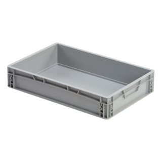 Eurokrat Plastic Kratten 60x40x12 cm Stapelbak Eurobox Dicht Handvat