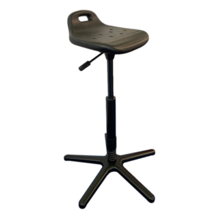 Tabouret de travail rond polyuréthane Ergo diamètre 340mm rotation 360