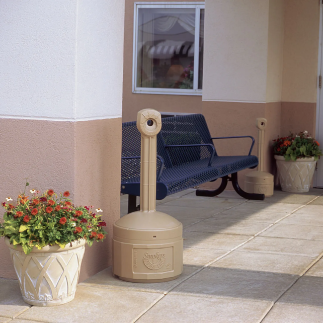 Stumpfsäulen-Standaschenbecher, Sicherheitsaschenbecher, Zigarettenstummelhalter