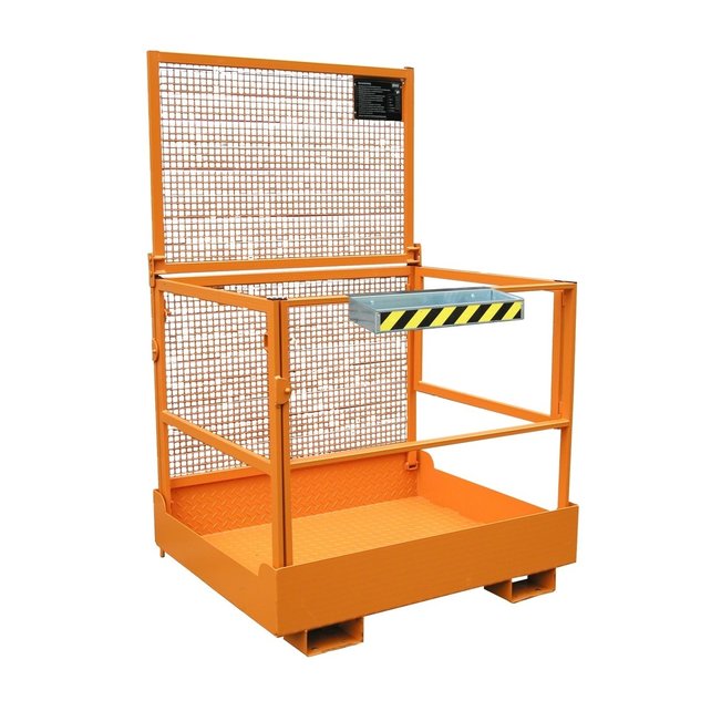 Plateforme de travail de sécurité 1100x1210x1895mm pour chariot élévateur 300kg pliable TÜV