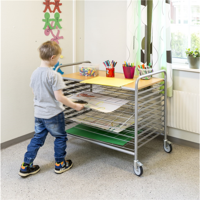 Chariot de séchage disponible en 3 modèles 955x600x1120mm Chariot de séchage disponible en 3 modèles 955x600x1120mm