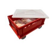 Crate box for meat 60x40x30 cm E3 open handle