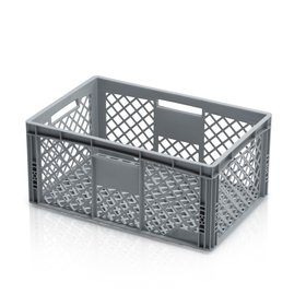 Eurokrat Geperforeerd 60x40x27 cm Stapelbak  Kratten