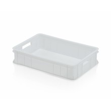 Confectionary  crate 60x40x13.5cm white open handle