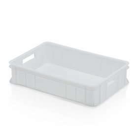 Confectionary  crate 60x40x13.5cm white open handle