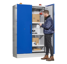 EN Lithium Batterie Sicherheitsschrank 2 Türen 120×207 cm – 90 Minuten