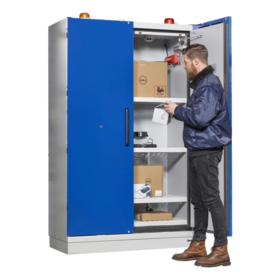 EN Lithium Batterie Sicherheitsschrank 2 Türen 120×207 cm – 90 Minuten