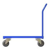 Plattformwagen / Lagerwagen mit Schiebebügel ohne Gitterwände, 1200 x 600 mm, 500 kg