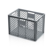 Bac de rangement Perforé 60x40x42 cm Noir  Eurobox Bac de rangement Perforé 60x40x42 cm Noir  Eurobox